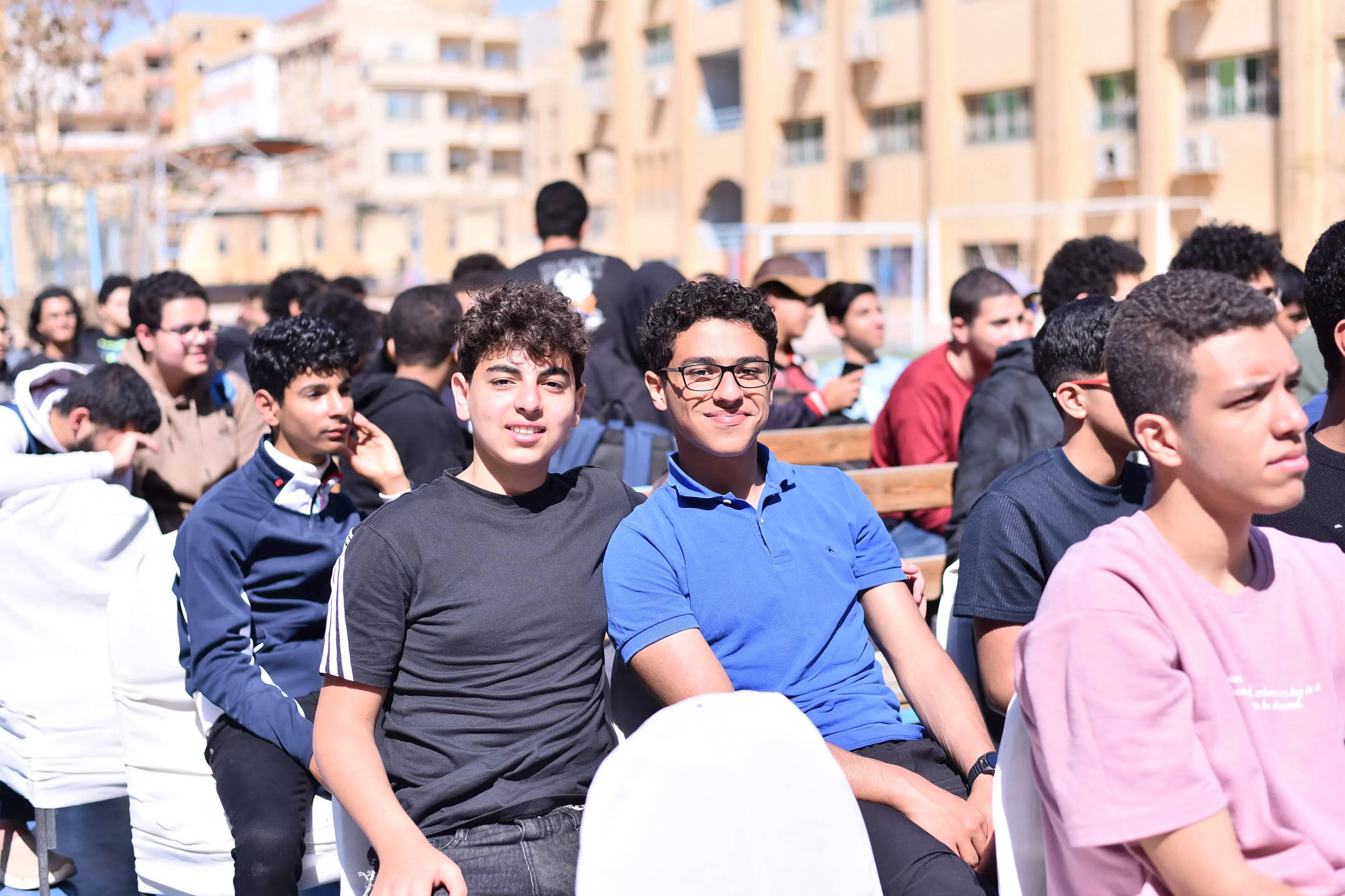 طلاب مصريون في فعالية تعليمية